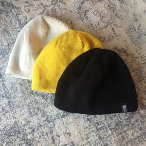 Lot of 3 North Face Beanies